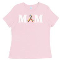 Bubblegum Pink LIL Autism Mom Ladies Tee - CowhideDigitalArt
