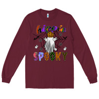 Burgundy hippie spooky Long Sleeve Tee - SublimationCraftShop