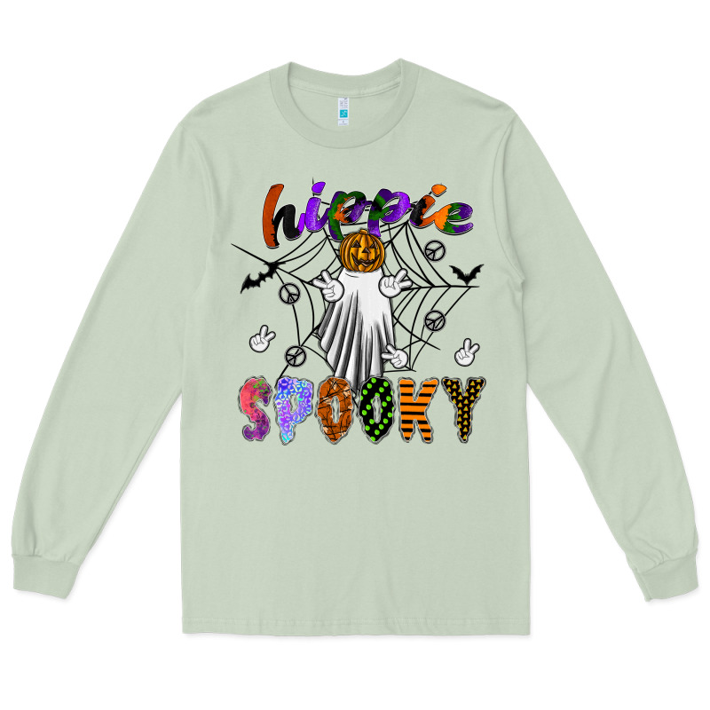 Hippie Spooky Long Sleeve Tee by SublimationCraftShop | Teevron