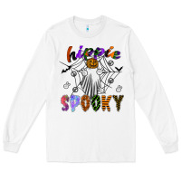 White hippie spooky Long Sleeve Tee - SublimationCraftShop