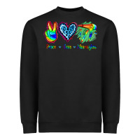 Black Peace Love Hairstylist Heavyweight Sweatshirt - Jasminsmagicworld