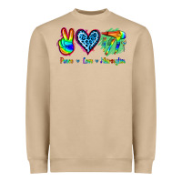 Mushroom Peace Love Hairstylist Heavyweight Sweatshirt - Jasminsmagicworld