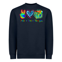 Navy Peace Love Hairstylist Heavyweight Sweatshirt - Jasminsmagicworld