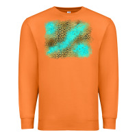 Carrot Turquoise Leopard Background Premium Sweatshirt - Jasminsmagicworld