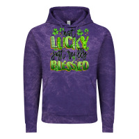 Cloud Purple not lucky just really blessed Vintage Hoodie - Artiststas