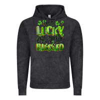 Vintage Black not lucky just really blessed Vintage Hoodie - Artiststas