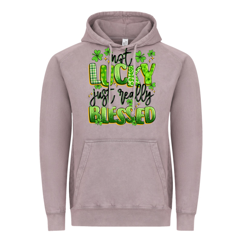 Not Lucky Just Really Blessed Vintage Hoodie by Artiststas | Teevron