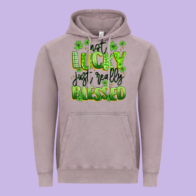 Not Lucky Just Really Blessed Vintage Hoodie Designed By Artiststas