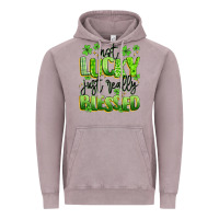 Vintage Zinc not lucky just really blessed Vintage Hoodie - Artiststas