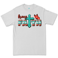 Dove Grey Have Faith Premium Tee - BundleAndBundleShop