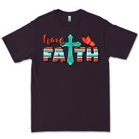 Plum Have Faith Premium Tee - BundleAndBundleShop