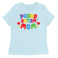 Baby Blue LIL Autism Mom Ladies Tee - CowhideDigitalArt