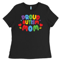 Black LIL Autism Mom Ladies Tee - CowhideDigitalArt