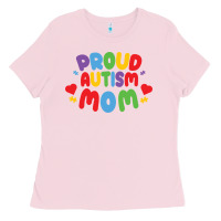 Bubblegum Pink LIL Autism Mom Ladies Tee - CowhideDigitalArt