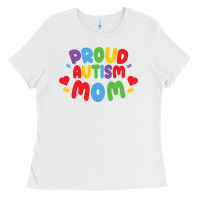 White LIL Autism Mom Ladies Tee - CowhideDigitalArt