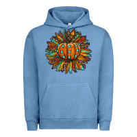 Pigment Pebble Blue pumpkin sunflower Urban Hoodie - RanaPortraitStore