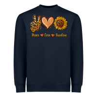 Navy Peace Love Sunshine Heavyweight Sweatshirt - Jasminsmagicworld