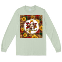 Matcha joy to the world christmas cow Long Sleeve Tee - LillyAllenDesigns