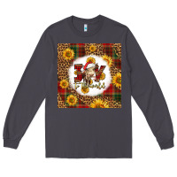 Smoke joy to the world christmas cow Long Sleeve Tee - LillyAllenDesigns