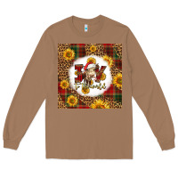 Toasted Coconut joy to the world christmas cow Long Sleeve Tee - LillyAllenDesigns