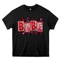 Black Valentine's Day babe Heavy Core Tee - FaDigitalArtStudio