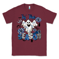 Burgundy Tis' The Season Cheer Ghost Classic Tee - BarkalooDesign