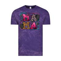 Cloud Purple Racing leopard frame mama Mother's Day Vintage Tee - LillyAllenDesigns