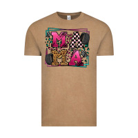 Vintage Coffee Racing leopard frame mama Mother's Day Vintage Tee - LillyAllenDesigns