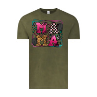 Vintage Olive Racing leopard frame mama Mother's Day Vintage Tee - LillyAllenDesigns