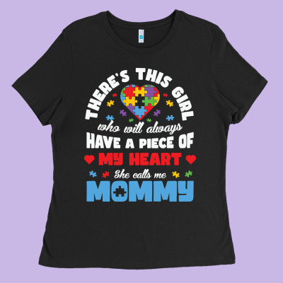 Lil Autism Mom Ladies Tee Designed By Cowhidedigitalart