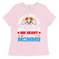 Bubblegum Pink lil autism mom Ladies Tee - CowhideDigitalArt