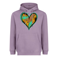 Lavender Sunflower Heart Heavyweight Hoodie - Jasminsmagicworld