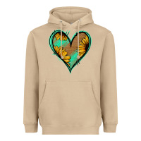 Mushroom Sunflower Heart Heavyweight Hoodie - Jasminsmagicworld