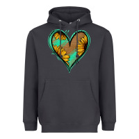 Smoke Sunflower Heart Heavyweight Hoodie - Jasminsmagicworld