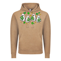 Vintage Coffee clover ghostie st.patrick's day Vintage Hoodie - Artiststas