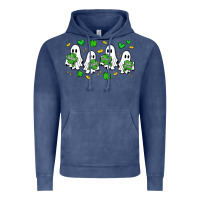 Vintage Denim clover ghostie st.patrick's day Vintage Hoodie - Artiststas