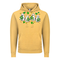 Vintage Mustard clover ghostie st.patrick's day Vintage Hoodie - Artiststas
