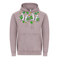 Vintage Zinc clover ghostie st.patrick's day Vintage Hoodie - Artiststas
