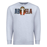 Heather Grey abuela jesus christ Premium Sweatshirt - Jasminsmagicworld