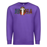 Purple abuela jesus christ Premium Sweatshirt - Jasminsmagicworld