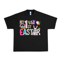 Black My 1st Easter Urban Heavy Tee - CowhideDigitalArt