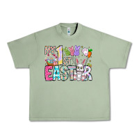 Oil Green My 1st Easter Urban Heavy Tee - CowhideDigitalArt