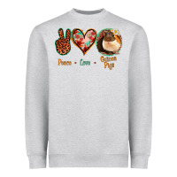 Peace Love Guinea Pigs Heavyweight Sweatshirt | Teevron