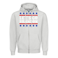 Dove Grey Let's Go Brandon Zipper Hoodie - Jasminsmagicworld