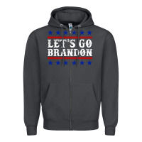 Smoke Let's Go Brandon Zipper Hoodie - Jasminsmagicworld