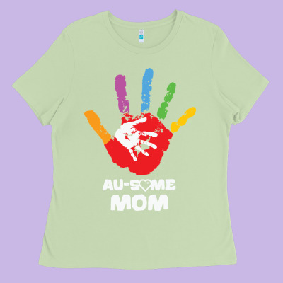 Lil Autism Mom Ladies Tee Designed By Cowhidedigitalart