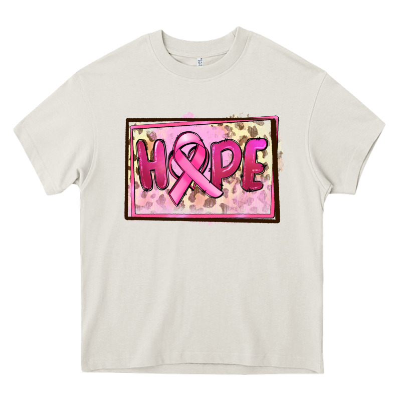 Hope Breast Cancer Heavy Core Tee by FaDigitalArtStudio | Teevron