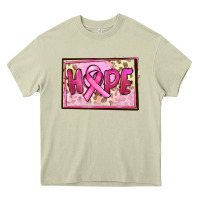 Mossy Hope Breast Cancer Heavy Core Tee - FaDigitalArtStudio