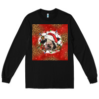 Black christmas cow Long Sleeve Tee - LillyAllenDesigns