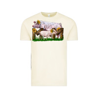 Vintage Arctic Mom With White Chester Pig And Baby Pig Vintage Tee - LillyAllenDesigns